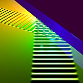 Straight wave reflection,artwork