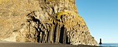 Basalt columns and sea stack