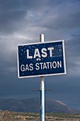 Gas Station Roadsign