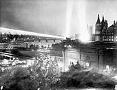 Searchlights over London,First World War