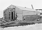 Antarctic base camp construction,1911