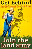 Women's Land Army recruitment poster