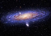 Andromeda galaxy,optical image