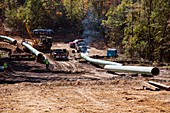 Keystone XL pipeline construction