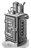 Electric cooking stove,19th century