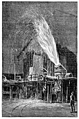 Steel industry furnace,19th century