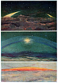Saturn's rings,historical artwork