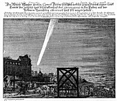 Great Comet of 1680,historical artwork