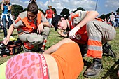 First aid at music festival