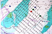 Map of the London Array wind farm