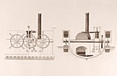 Comet paddleboat engine,artwork