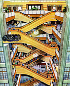 Early 20th Century shop escalator