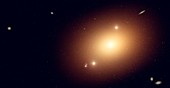 Artwork of an elliptical galaxy