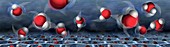 Water molecules inside nanopores