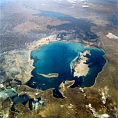 Aral Sea,astronaut photograph