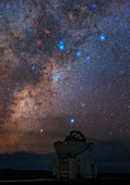 Milky Way over Paranal observatory,Chile