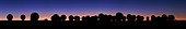 ALMA radio telescopes at sunset