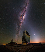 Milky Way over La Silla observatory