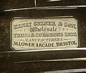 Cuzner trade label,circa 1860