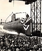 Launch of the first nuclear submarine