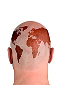 Global thinking,conceptual image