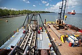 Louisiana wetlands restoration project