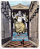 Statue of Zeus at Olympia,illustration