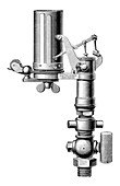 Steam engine indicator,19th century