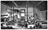 Dye factory,19th century