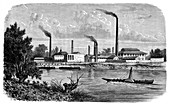 Candle factory,19th century