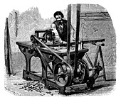 Industrial cutting machine,19th century