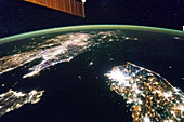 Korea at night,ISS image