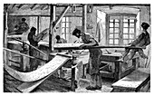 Wallpaper printing,19th century