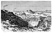 Zinc mine,19th century