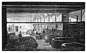 Fabric boiling house,19th century