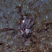 NGC 6357 nebula,telescope image