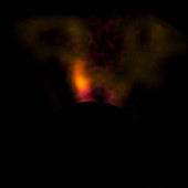 Protoplanet orbiting a star,VLT image