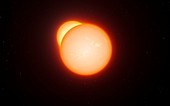 Eclipsing binary star system
