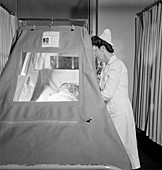 Hospital oxygen tent,1940s