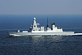 HMS Diamond at sea