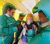 Major emergency decontamination training