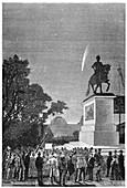 Comet of 1874 from Paris,illustration