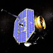 IBEX spacecraft in space,illustration
