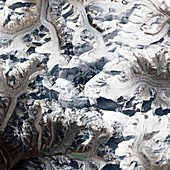 Mount Everest,satellite image
