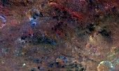 Vesta asteroid surface,satellite image