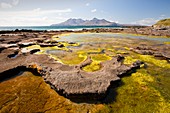 Rock formations at the Bay of Laig,UK