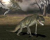 Postosuchus dinosaur,illustration