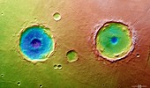 Twin craters,Mars Express image