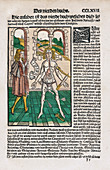 Wound Man and alchemy,16th century