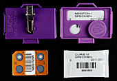 Film badge radiation dosimeters